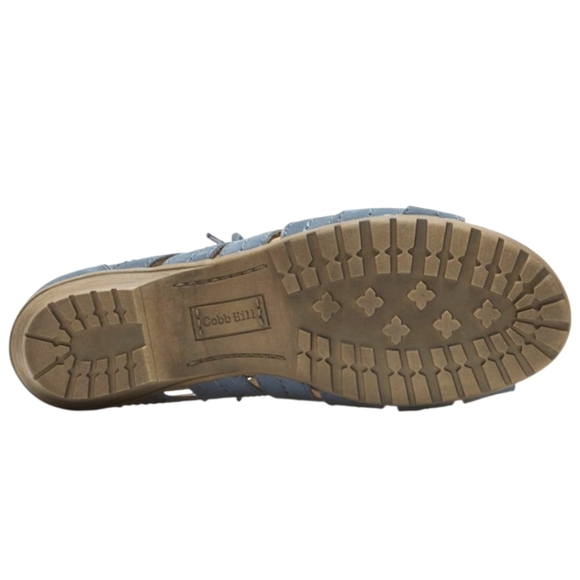 ROCKPORT New Gabby Blue Nubuck Color Gladiator Leather Tie ,Zip SANDALS SIZE 9.5 - Picture 8 of 14